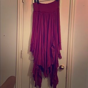 Free People maroon Skirt